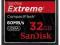 SANDISK COMPACT FLASH EXTREME 32GB 60MB