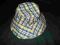 kapelusz w kratkę bawełna obwód-54cm r.M~nowy