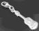 Charm srebrny Gitara 3D
