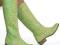 wenecjasexy MODNE KOZAKI OFICERKI  ka014 GREEN 38