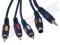 Kabel Svideo+JACK3.5ST/3xRCA 10m ŁEZKA GOLD TV-PC