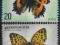 Korea nr. 1064/65 ** Motyle Motylki - Fauna Owady