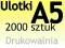 ULOTKI A5 DWUSTRONNE 2000 szt PEWNE TERMINY !!!