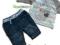 BABALUNO 2cz komplet bluzka+jeansy new born / 50cm