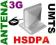 Antena GSM z PODSTAWKĄ 14HV HSDPA UMTS 3G 2m FME