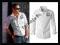 JOHN DEVIN ~ NOWA KOSZULA NASZYWKI ~ BIEL ~ XL/XXL