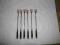 Mosiądz mosiężne długie widelce 6 szt
