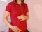bluzka - ciążowa - czerwona/ aukcja charytatywna
