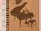 Zeszyt A5 muzyczny - fortepian, Chopin