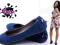 WIOSNA BALETKI WIAZANE Z TYLU 125 BLUE ZAMSZ 41