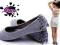 WIOSNA BALETKI WIAZANE Z TYLU 125 GREY ZAMSZ 37