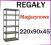 Regał metalowy Saturn 220x90x45/6p!1200KG!PROMOCJA