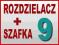 ROZDZIELACZ MOSIĘŻNY 9 + SZAFKA N/T ZAWORKI KPL