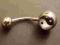 Kolczyk kolczyki do pępka piercing Ying Yang