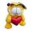 Walentynki Maskotka Garfield z serduszkiem