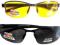 Kpl OKULARY DO JAZDY NOCĄ + POLARYZACYJNE + 2 ETUI