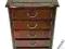 PIĘKNA RZEŹBIONA, DREWNIANA KOMODA MAHOŃ (0501181)