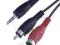 Kabel wtyk Jack 3,5stereo /2xRCA(cinch) 7.5m (002