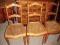 Krzesło. Krzesła drewniane, plecionka 4szt Komplet