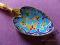 Japońska łyżeczka do cukru - emalia CLOISONNE