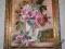 OBRAZ OLEJNY KWIATY, PIĘKNA RAMA