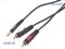 Kabel JACK3,5 st/2xRCA(cinch) 1,2m PROLINK CLASSIC