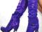 italy sexy~purple niebanalne kozaki platforma 37