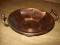 Miedziana misa, taca. 23cm. Śliczna!!! UNIKAT