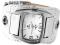 DAMSKI ZEGAREK - SZEROKI BIAŁY, CZARNY PASEK RETRO DAMSKI ZEGAREK - SZEROKI BIAŁY, CZARNY PASEK RETRO