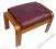 Podnóżek - Pufa - Drewno - Skóra - Wysoka Jakość