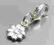 Charm srebrny Kwiatek 3D