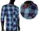 HUMOR -- ROWDY CHECK  blue --- koszula -- S