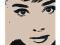 Audrey Hepburn - Retro Vintage - plakat 40x50 cm