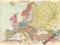 EUROPA. Stara mapa z 1937 roku ORYGINAŁ