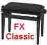 FX Classic ława do pianina mat Palisander -Krys...