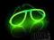 Fluorescencyjne Imprezowe Okulary 1 szt, Knixs
