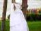 Sukienka komunijna z płaszczykiem 142 cm