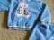 NOWY Ciepły niebieski dres: bluza spodnie 92 - 98