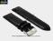 PASEK DO ZEGARKA 24  mm DILOY 702.24.1 CZARNY