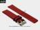 PASEK DO ZEGARKA 20 mm DILOY 327.20.4 CZERWONY