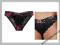 K1095 NOWE CZARNE/CZERWONE FIGI B.P.C. ROZ.48/50