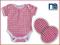 MOTHERCARE RÓŻOWE BODY KROPECZKI ROZM.NEWBABY 56CM