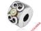 Pandora klips srebro zloto diament  790382D