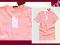 Calzedonia 116 t-shirt pudrowy róż retro żabocik