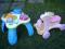 FISHER PRICE STOLIK EDUKACYJNY + KONIK Z LALA BCM