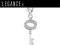 Srebrny charms cyrkoniowy kluczyk YES VERONA