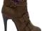 BUTY GWIAZD HIGH 12,5cm PLATFORMY BROWN BOOTS 39