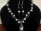 BIŻUTERIA ŚLUBNA LUB WIECZOROWA  KOMPLET