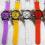 Zegarek CHRONOGRAPH IMITATION jelly watch RÓŻOWY