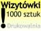 WIZYTÓWKI 1000 szt - FOLIOWANE DWUSTRONNIE